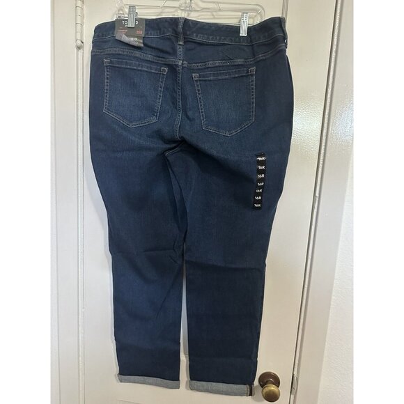 Torrid Boyfriend Straight Vintage Stretch High Rise Denim Jeans Size 16 - Picture 5 of 9